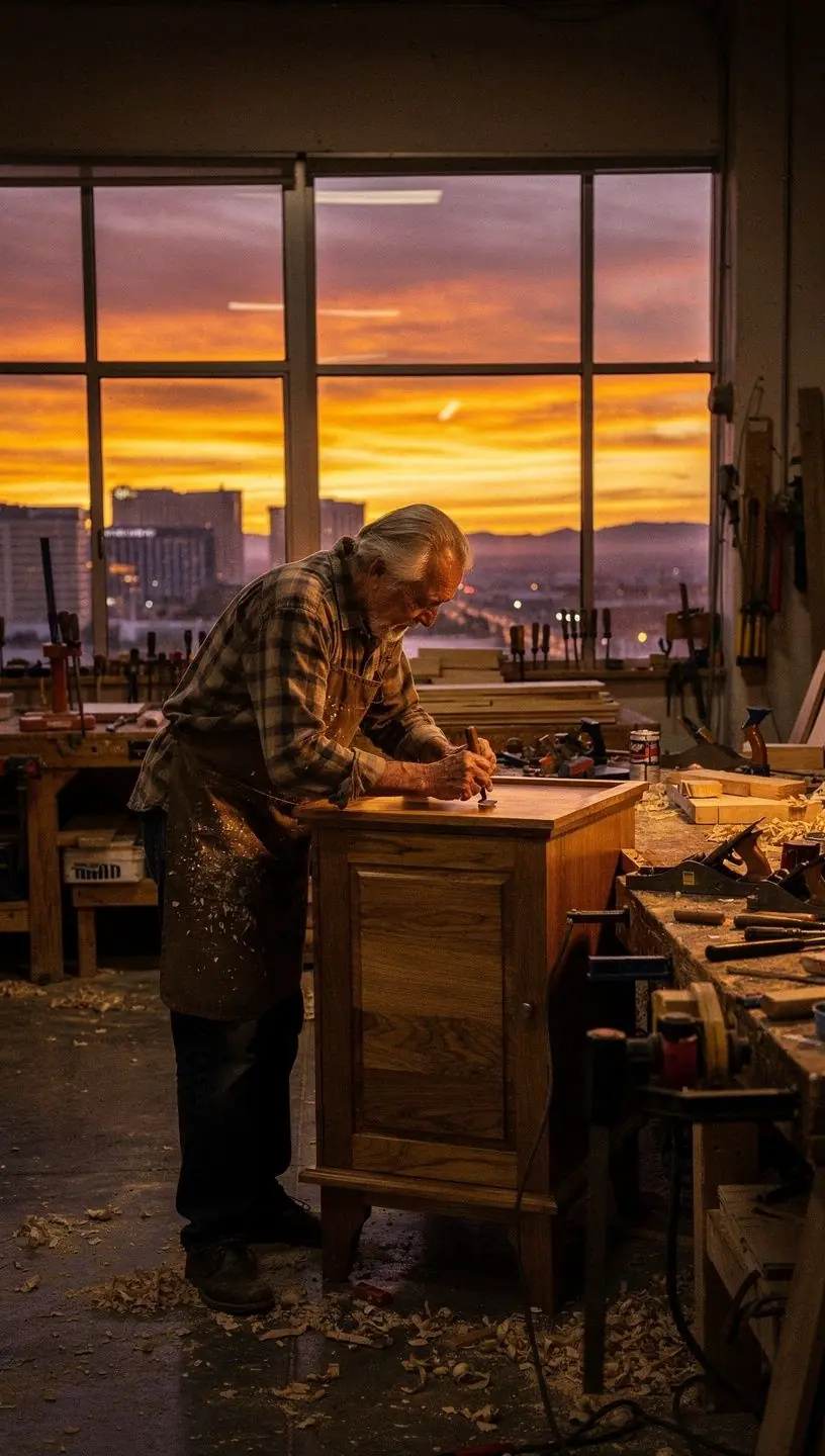 Woodworking jig construction with tools and materials