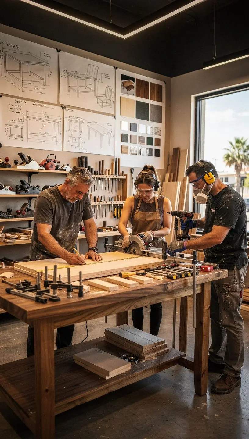 Step-by-step woodworking project design guide image